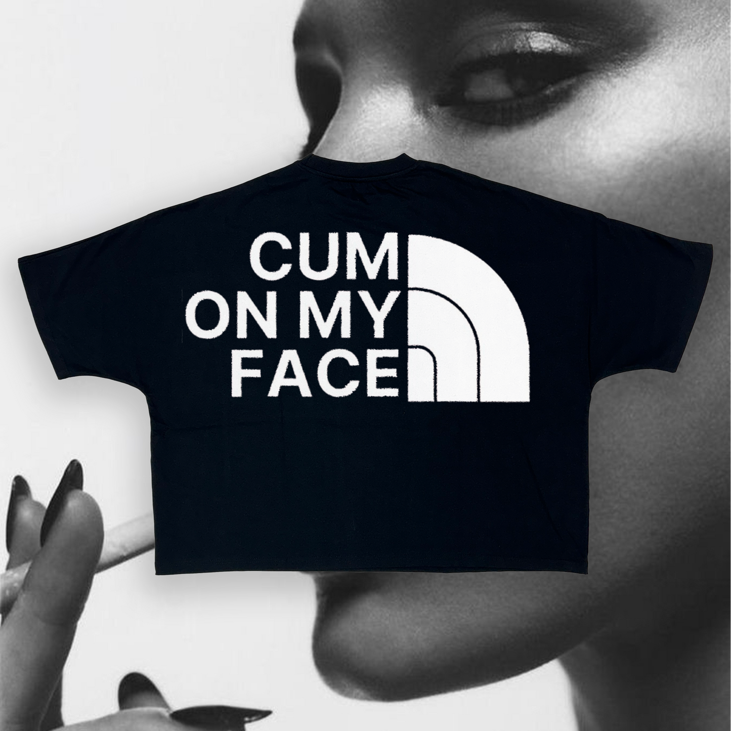 SIT/C*M ON MY FACE OVERSIZED TEE