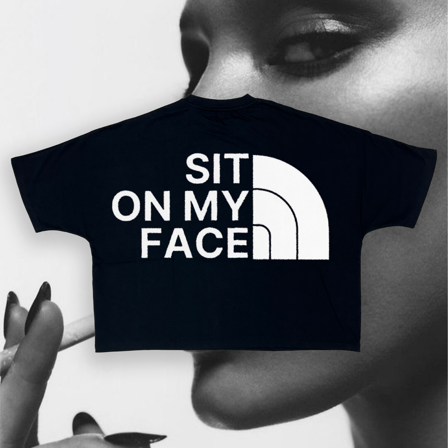 SIT/C*M ON MY FACE OVERSIZED TEE